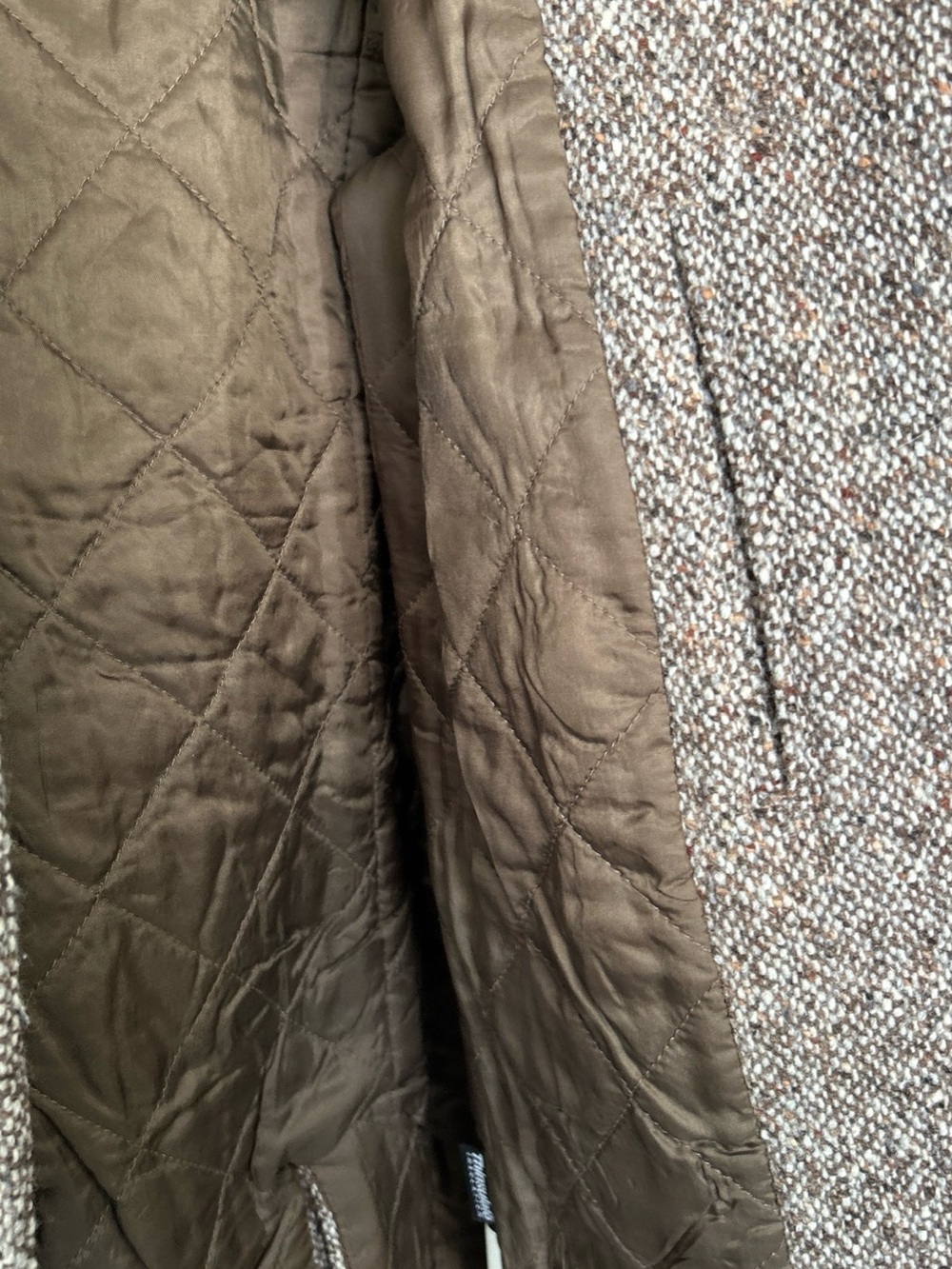 J. Crew Brown Tweed Double-Breasted Pea Coat - Picture 5 of 8